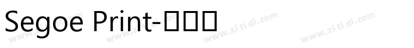 Segoe Print字体转换